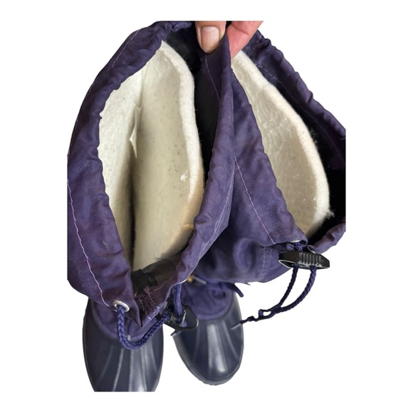 Sorel SnowLion Purple Winter Boots Women’s Size 8 Felt Lined Snow Boots - Picture 7 of 13